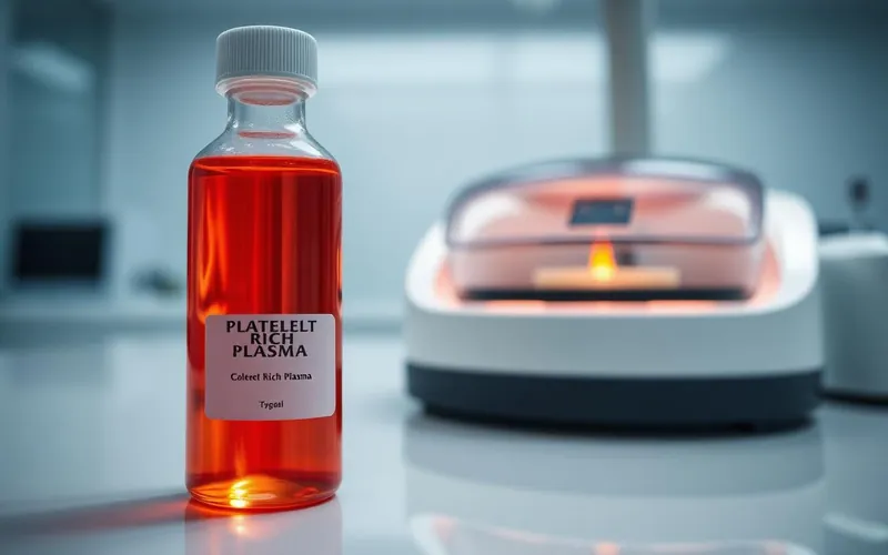 Frasco de plasma rico em plaquetas para medicina regenerativa